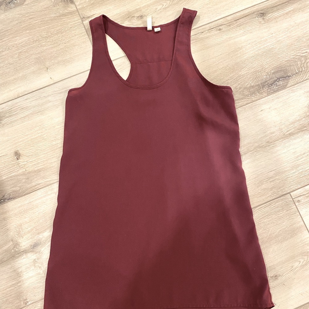 Frenchi long baseball hem, racer back tank